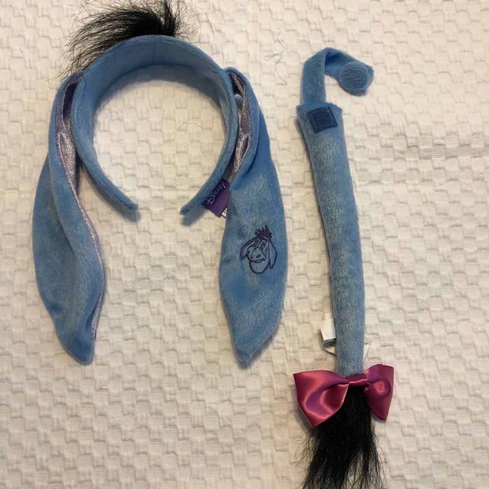 Eeyore headband and tail